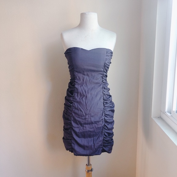 Vera Lucci Rusched Side Cocktail Dress - Picture 1 of 4